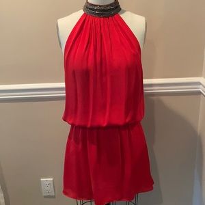 Ramy Brook Red Halter Dress size Medium